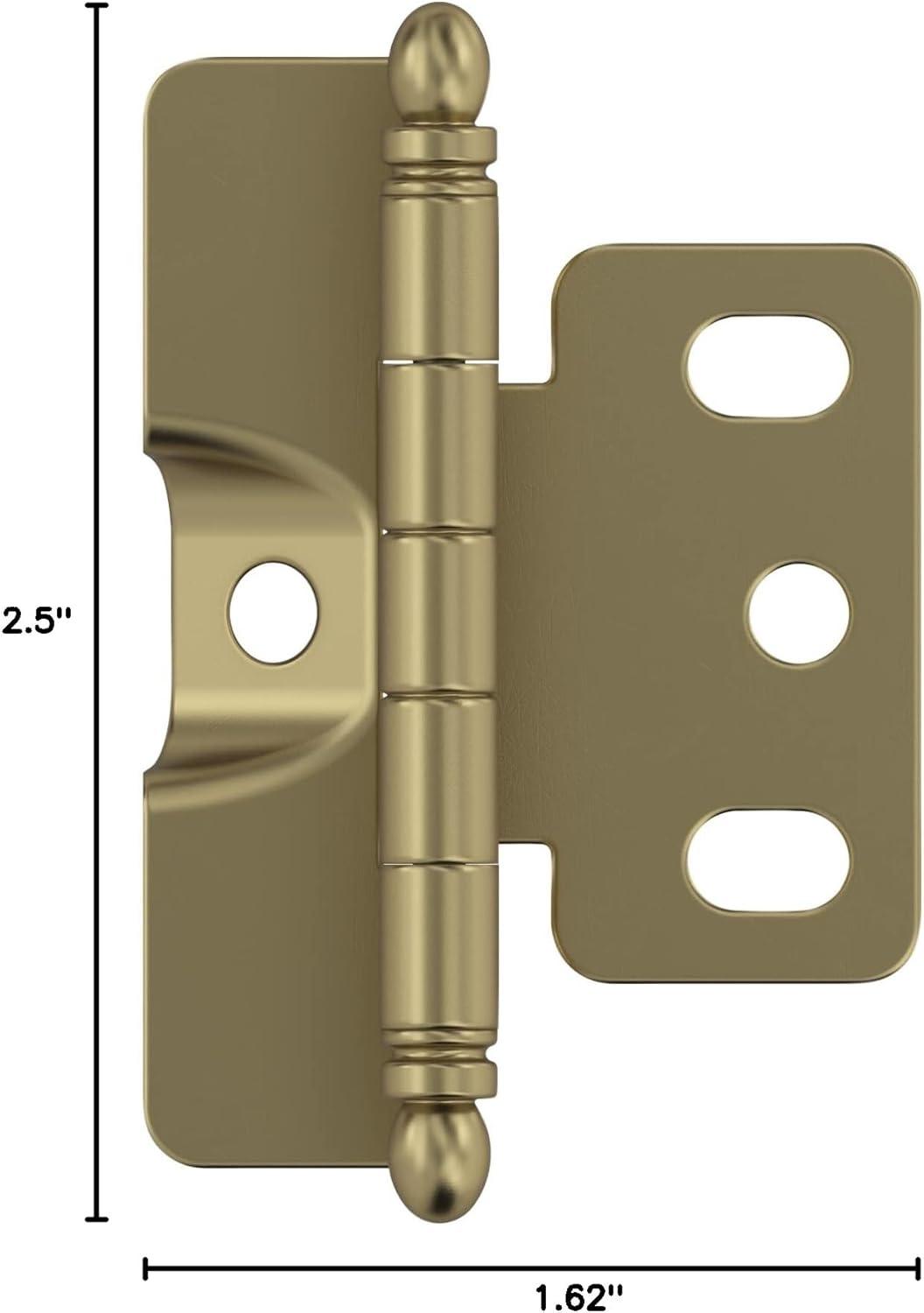 Golden Champagne Steel Cabinet Hinge with Ball Tip