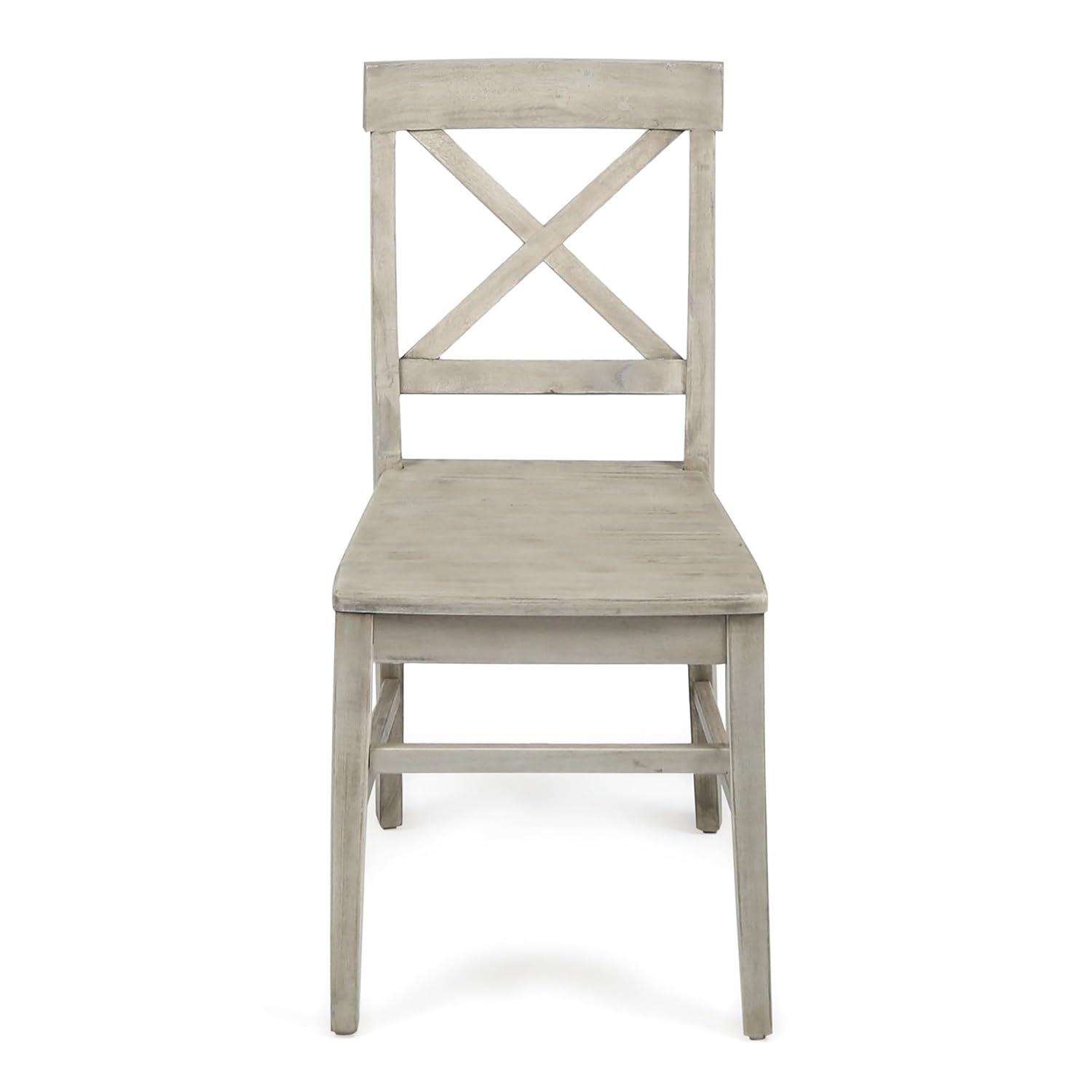 Kaniz Farmhouse Acacia Wood Dining Chairs