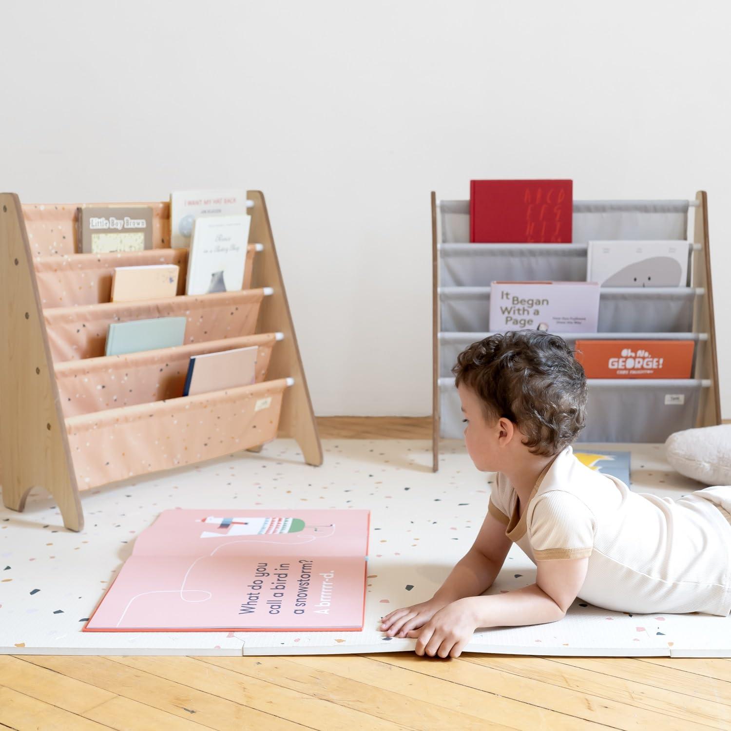 3 Sprouts URKS 3 Sprouts - Book Shelf - Kids Book Rack Organizer  - Baby Room Bookcase