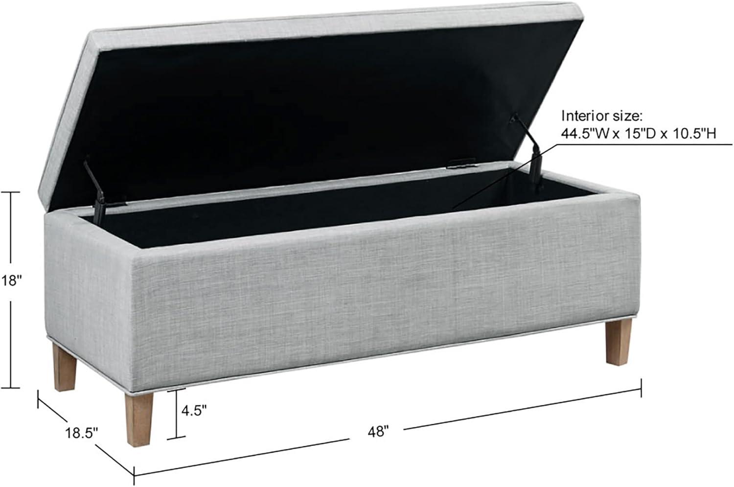 Caymus Upholstered Flip Top Storage Bench