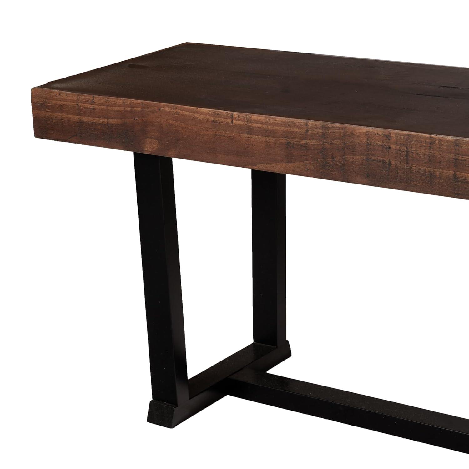 Walker Edison 60" Wood Dining Bench, Mahogany