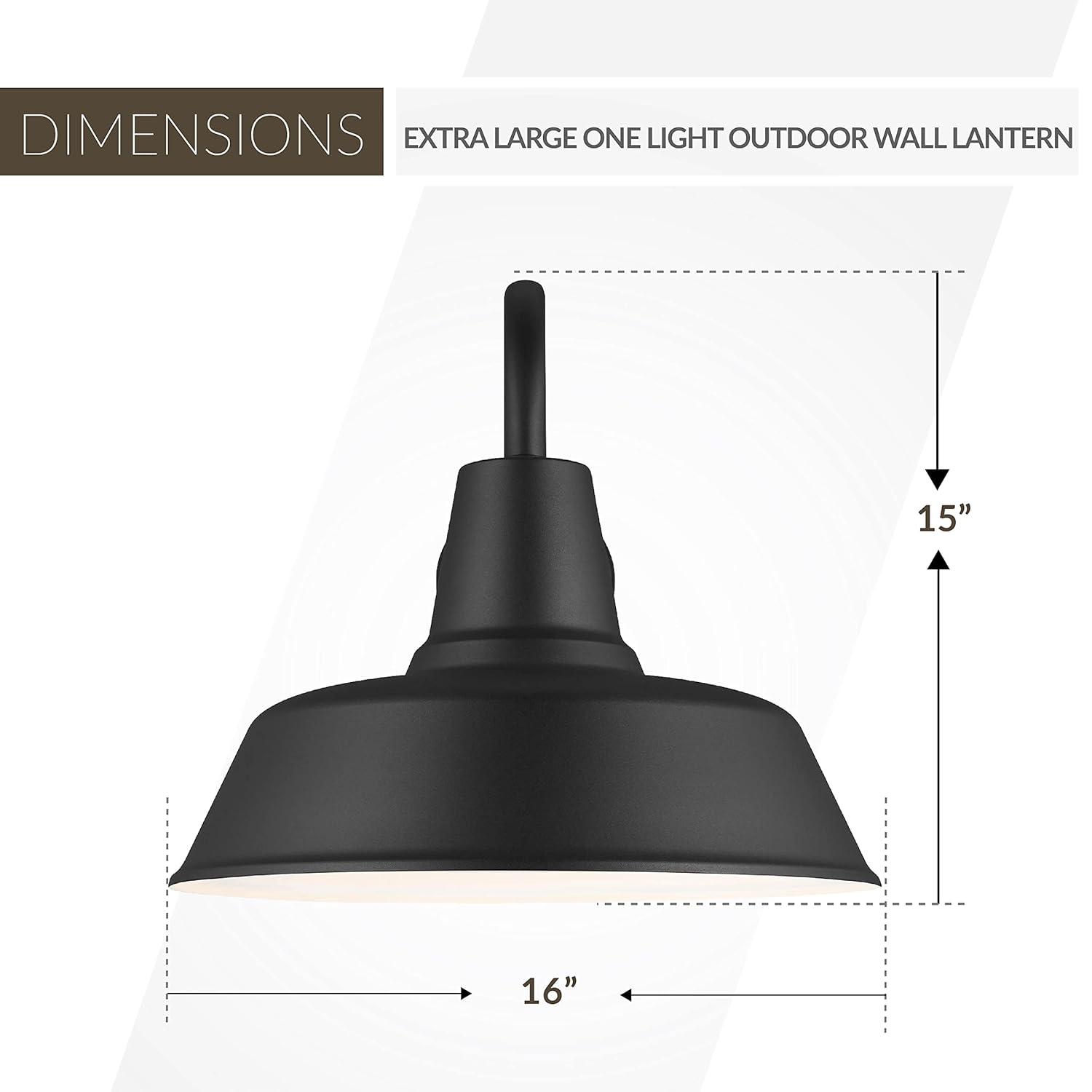 Fisher Outdoor Sconce - Black / 16" Dia