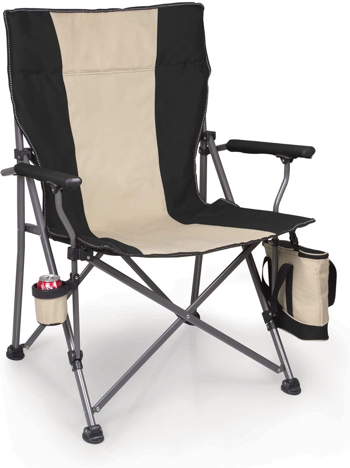 Big Bear XXL Camping Chair with Cooler, Black