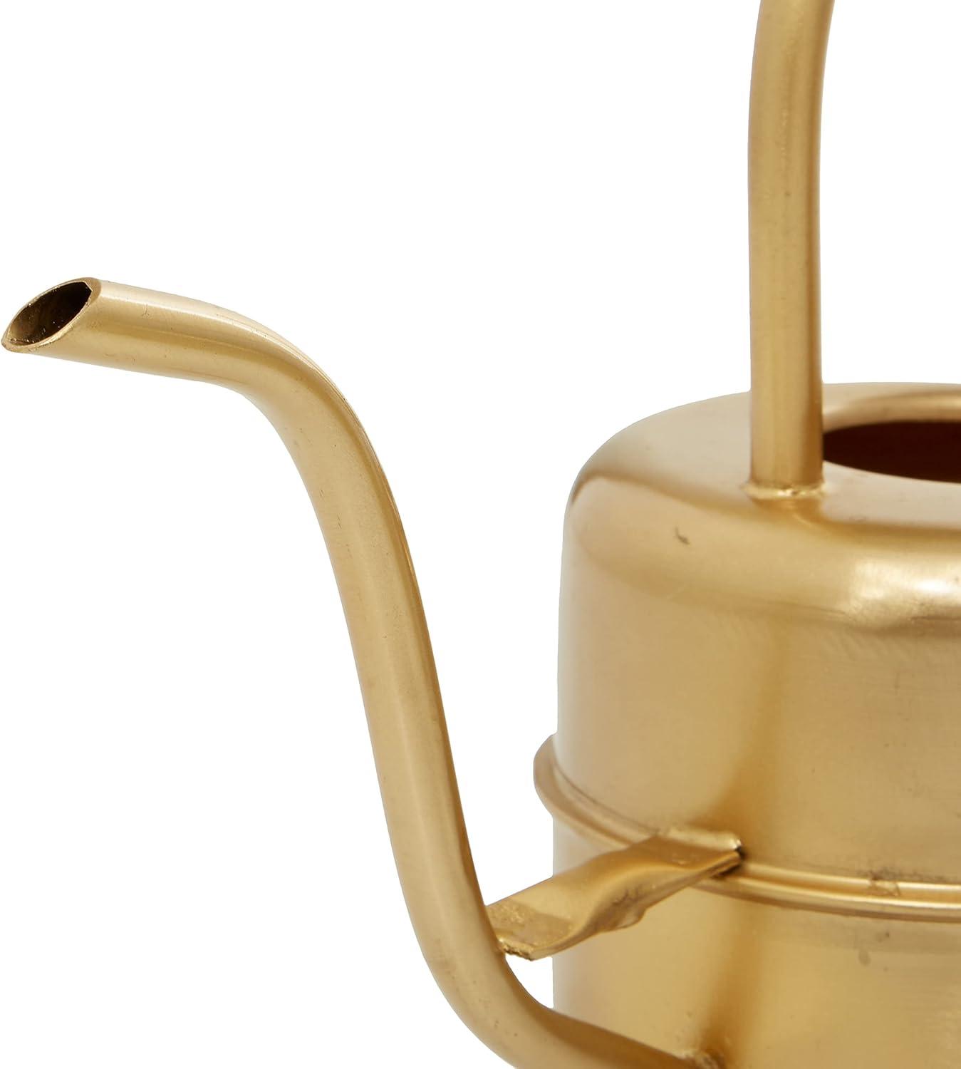 Set of 3 Glam Metal Planters Gold - Olivia & May: Indoor Iron Novelty Planters, No Drainage Hole, Tabletop Display