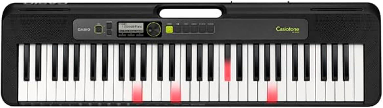 Casio Casiotone LK-S250 Lighted 61-Key Digital Keyboard Black
