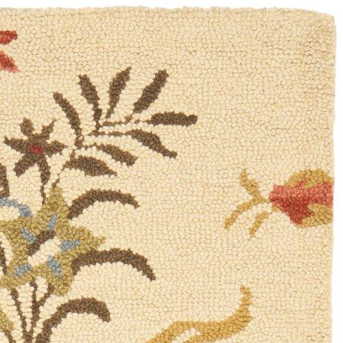 Blossom BLM916 Hand Hooked Indoor Runner Rug - Beige/Multi - 2'3"x8' - Safavieh