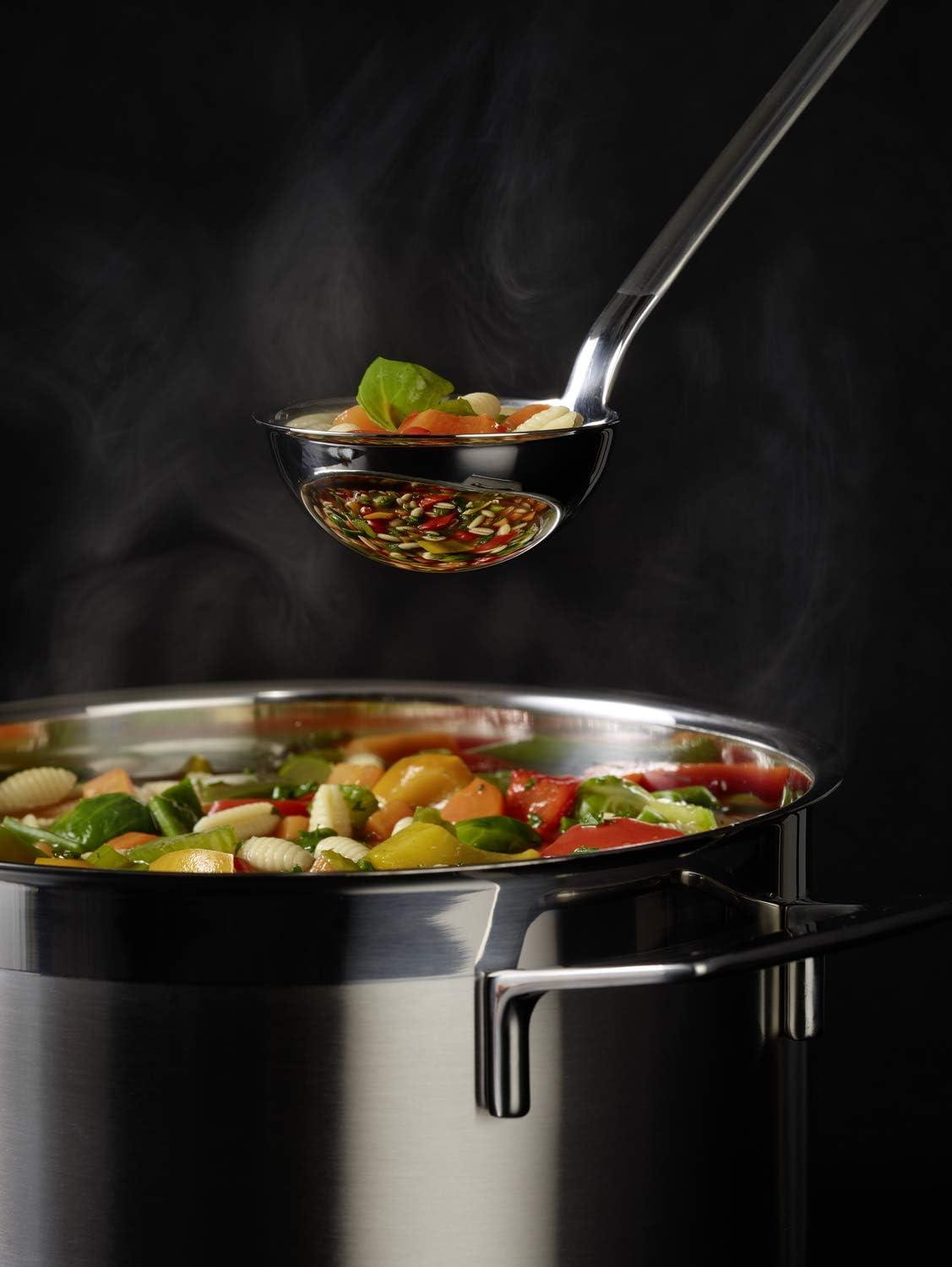Rosle Stainless Steel Soup Ladle with Flat Handle, 1.7-ounce