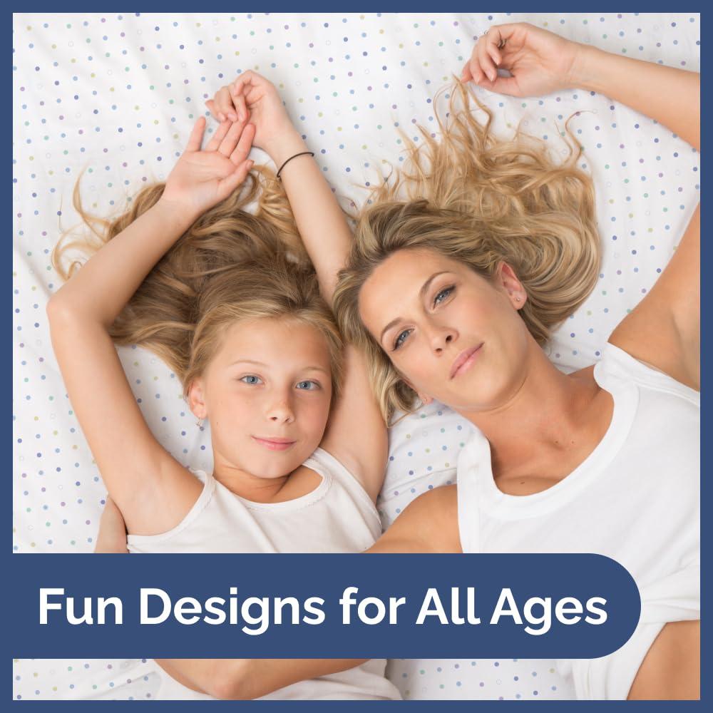 CGK Linens 4 Piece Kids Microfiber Sheet Set - Wrinkle Free - Cute, Cozy, Soft