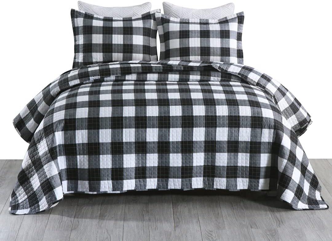 B020 Plaid Quilt Set