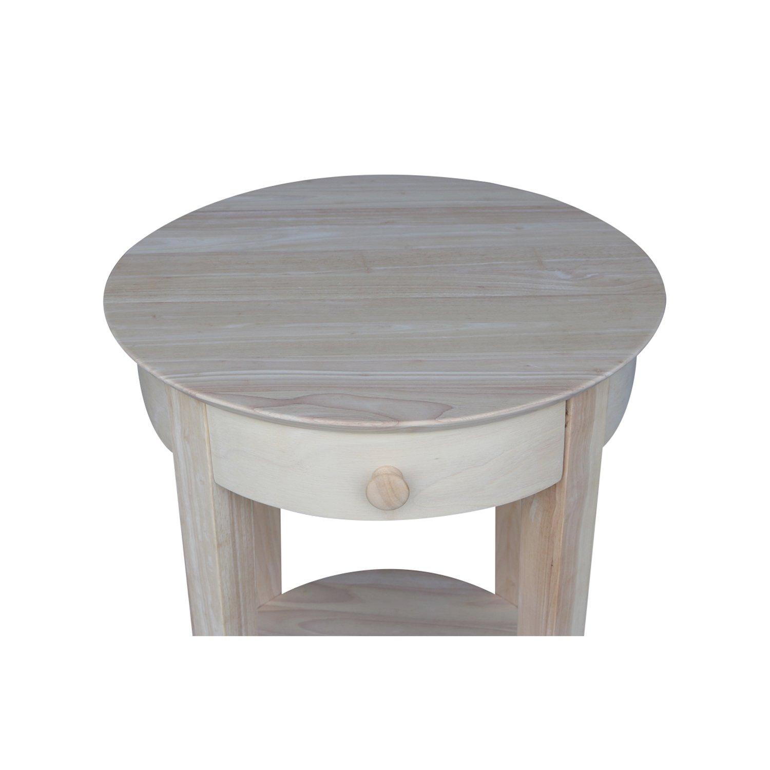 International Concepts Phillips Accent Table Includes Drawer