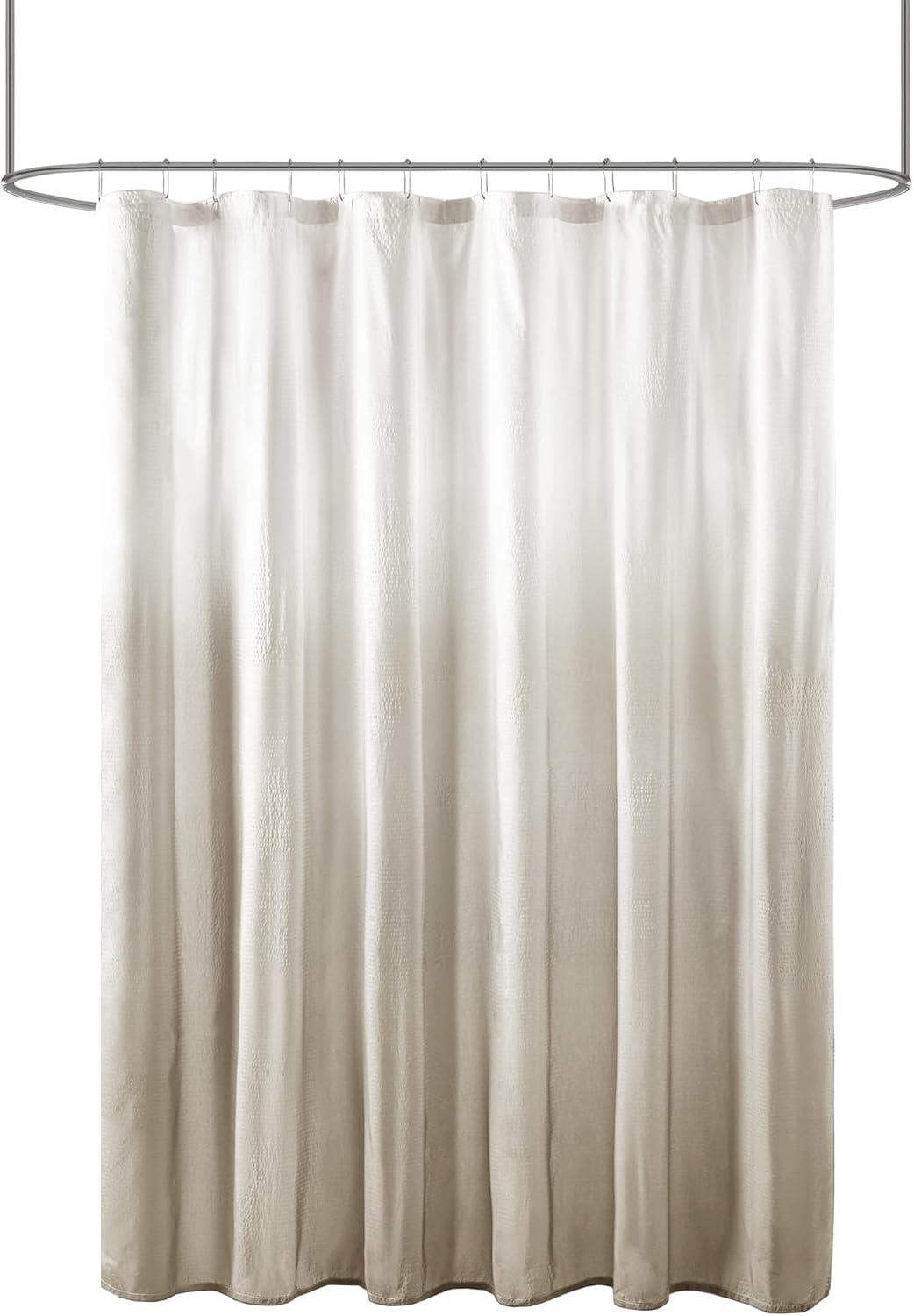 Ara Ombre Printed Seersucker Single Shower Curtain