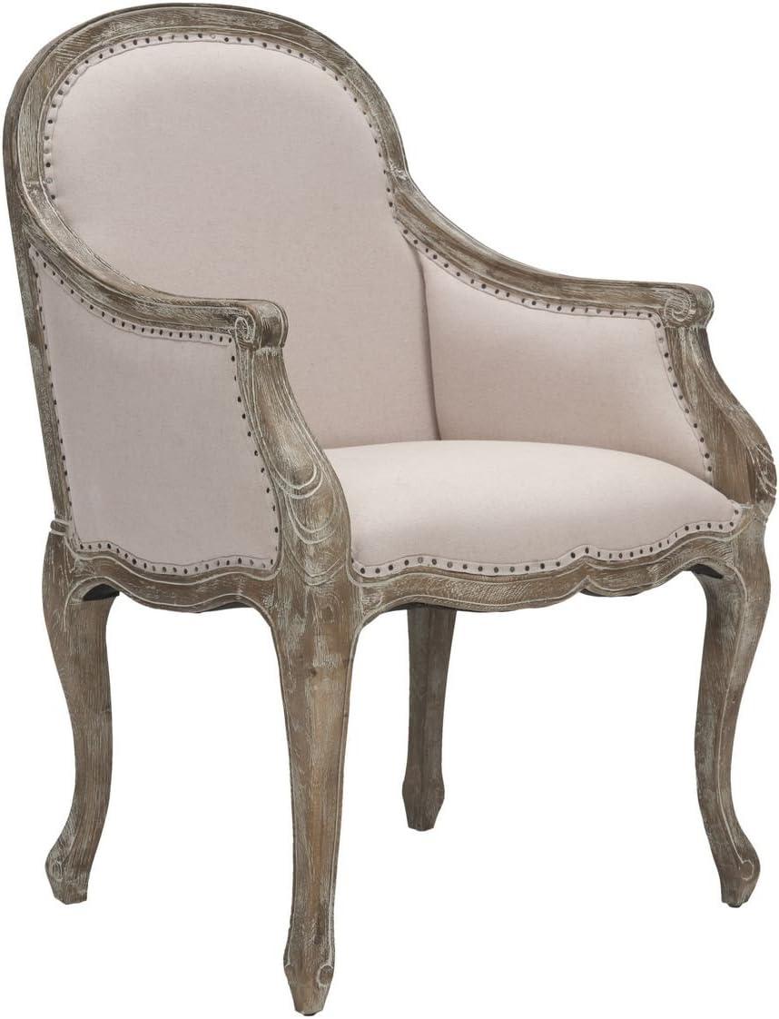 Esther Arm Chair - MCR4575B - Grey/White - Safavieh