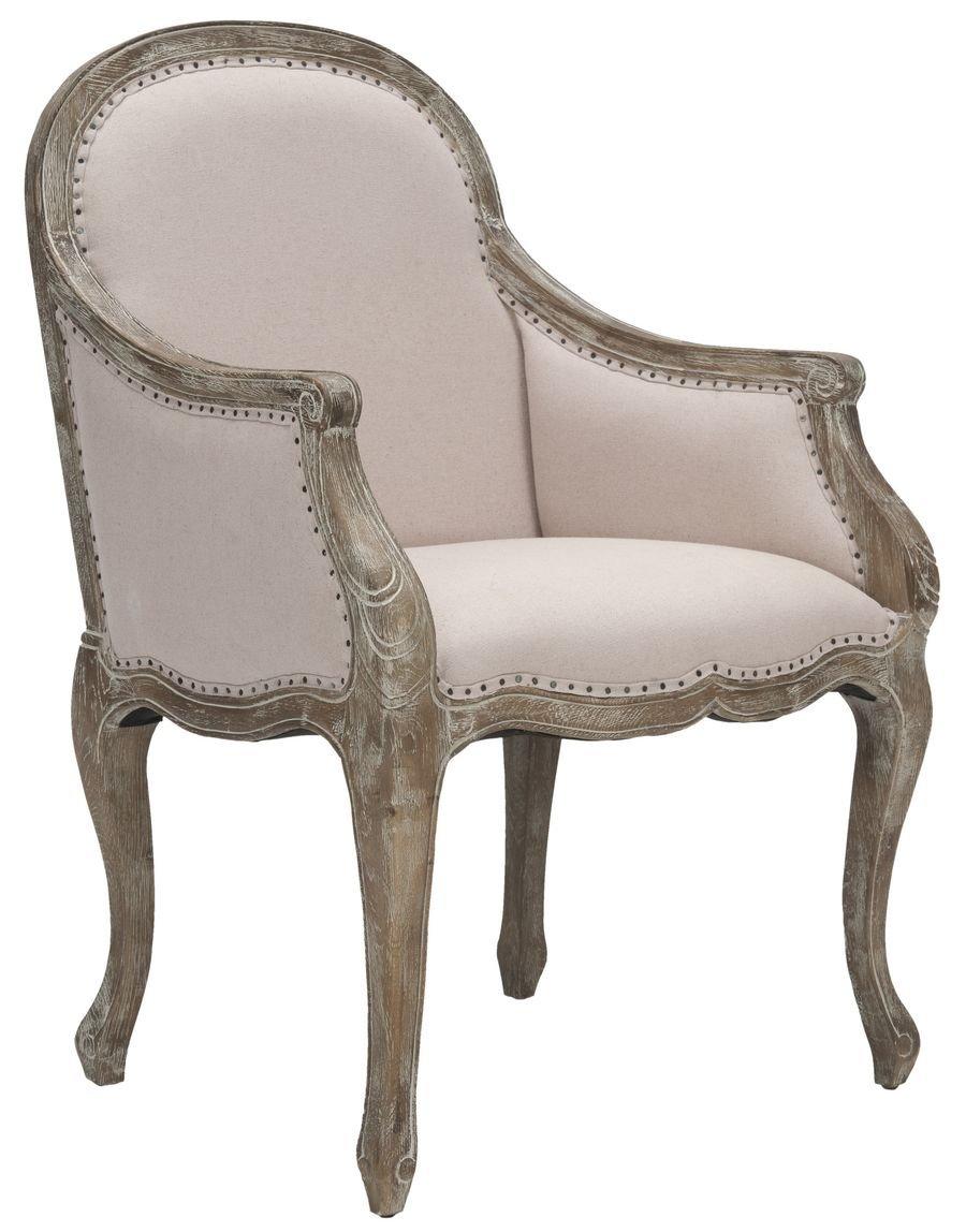 Esther Arm Chair - MCR4575B - Grey/White - Safavieh