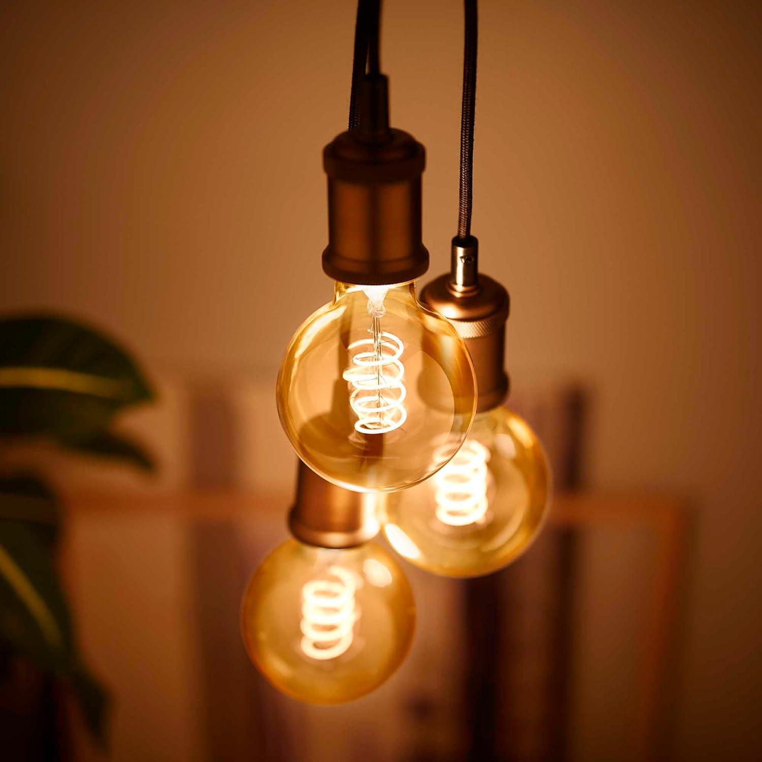 Vintage Clear Spiral Filament Dimmable LED Bulb, Soft White