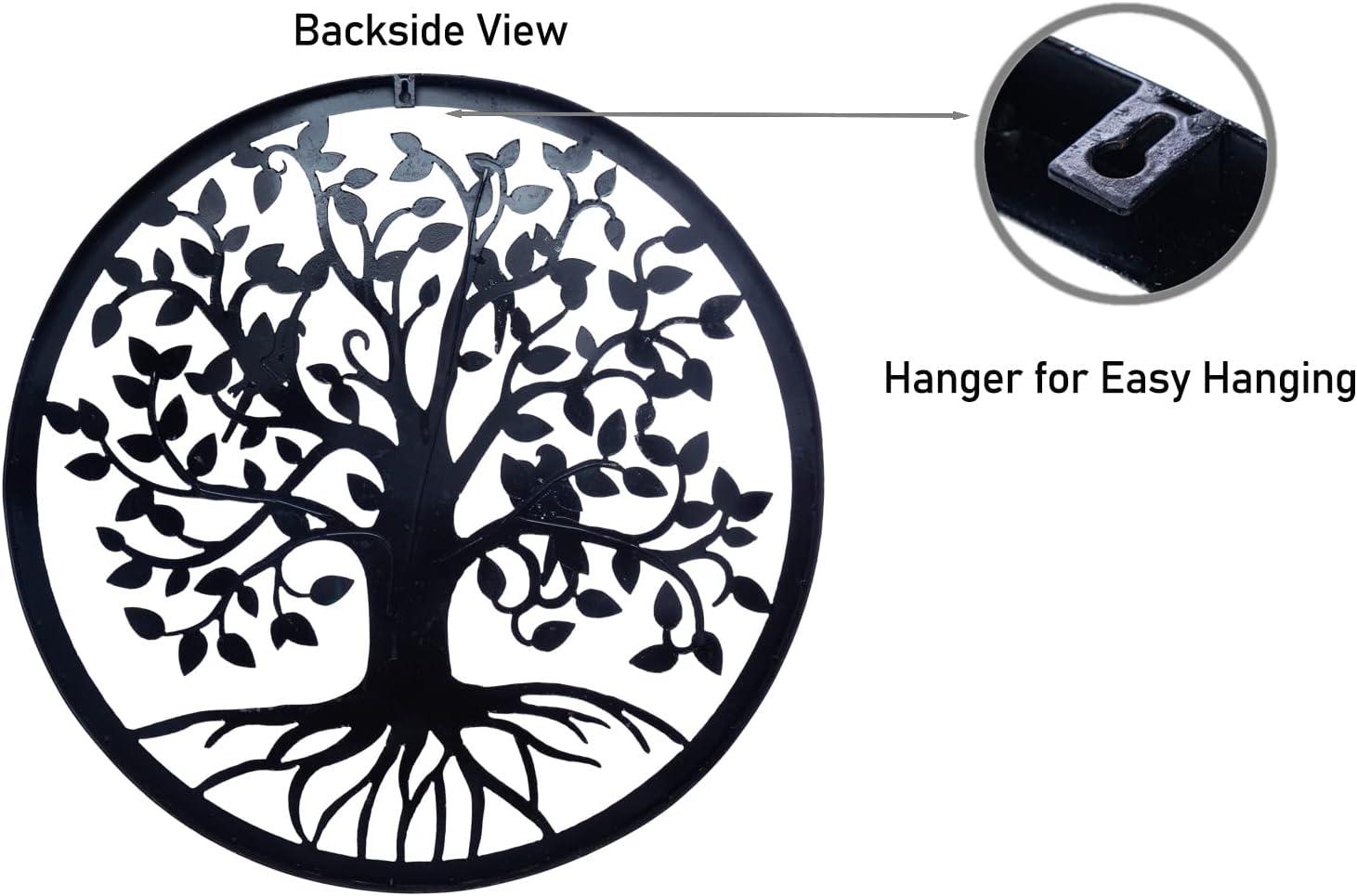 COBEKY Decor Wall Hanging For Living Room Bedroom Garden Porch Patio Office Home Decor, 18In X 18In X 0.88 In