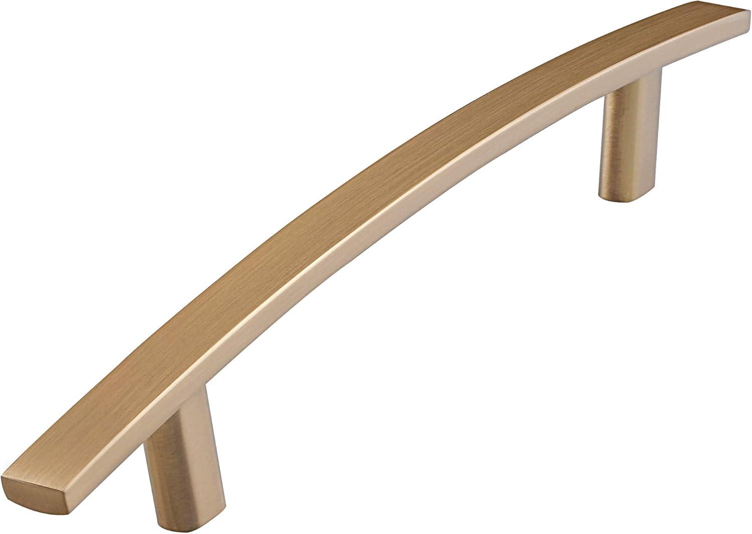 10 Pack Kitchen Cabinet Handles 5-1/16 Inch (128mm) Hole Centers, Champagne Bronze Cabinet Pulls for Bathroom Dresser Drawer Kitchen