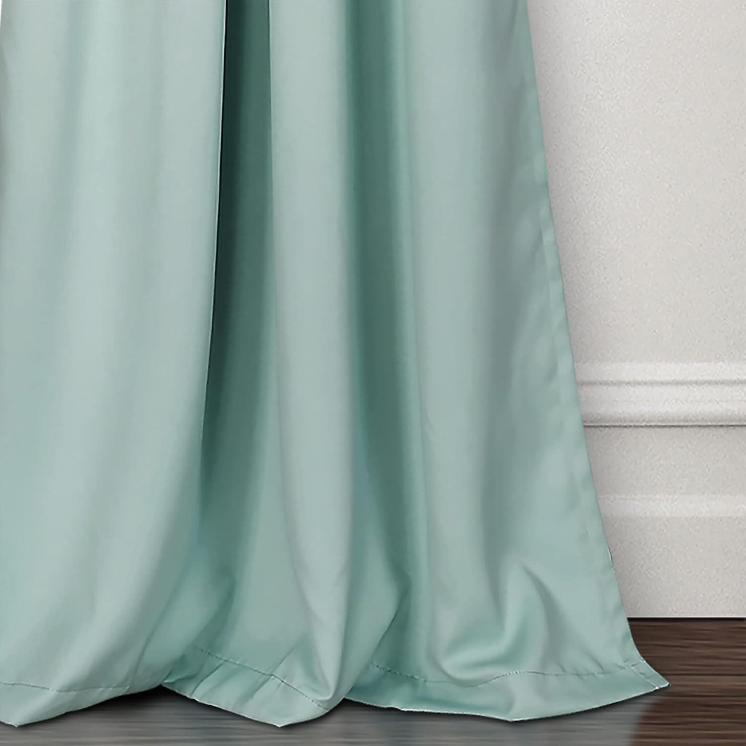 Insulated Polyester Blackout Curtain Pair