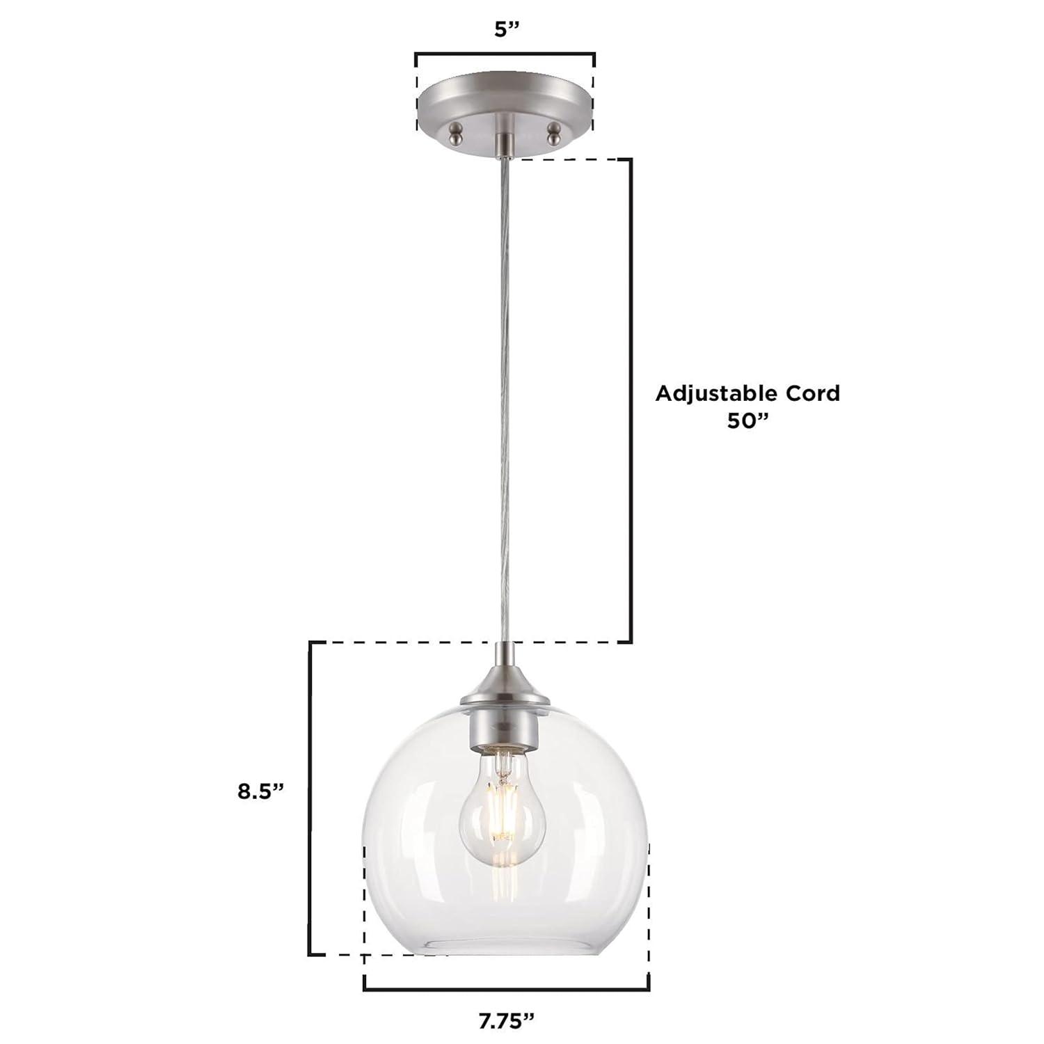 Westinghouse Lighting  Tatze One Light Indoor Mini Pendant - 1-Light Brushed Nickel