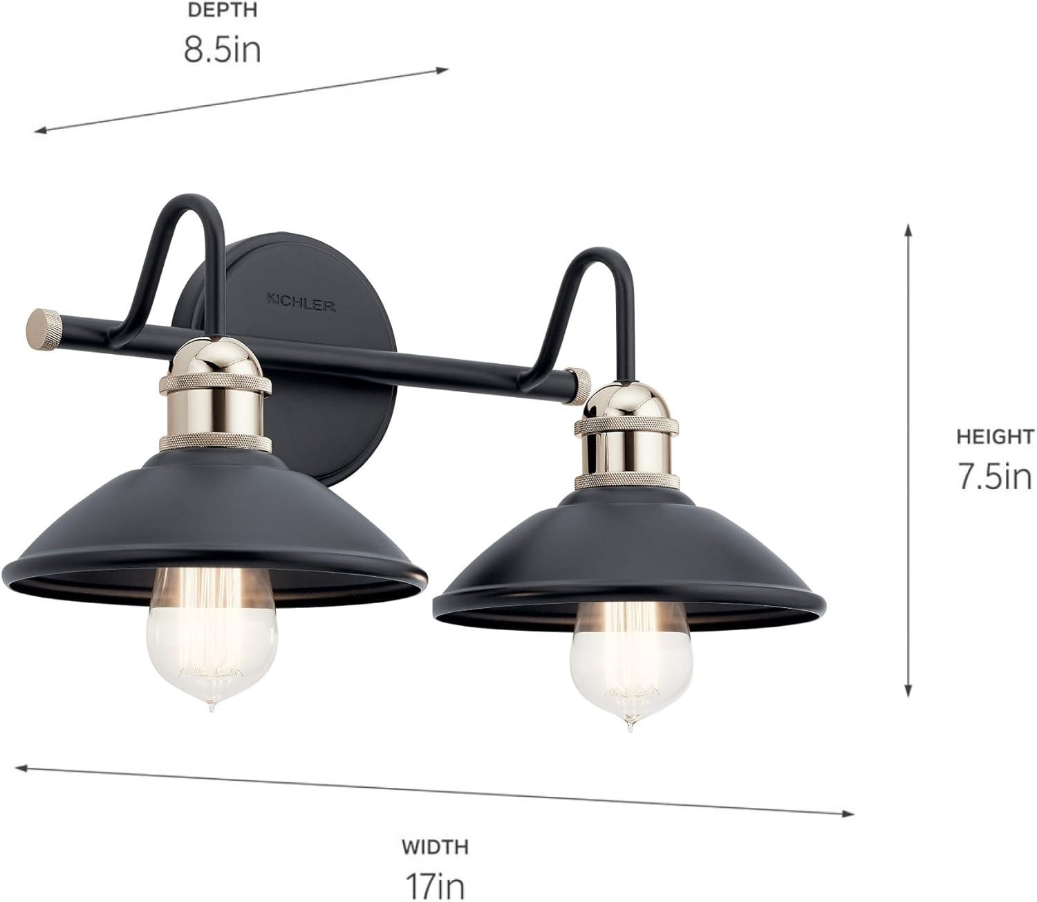 Kichler Lighting Clyde 2 - Light Vanity in  Black
