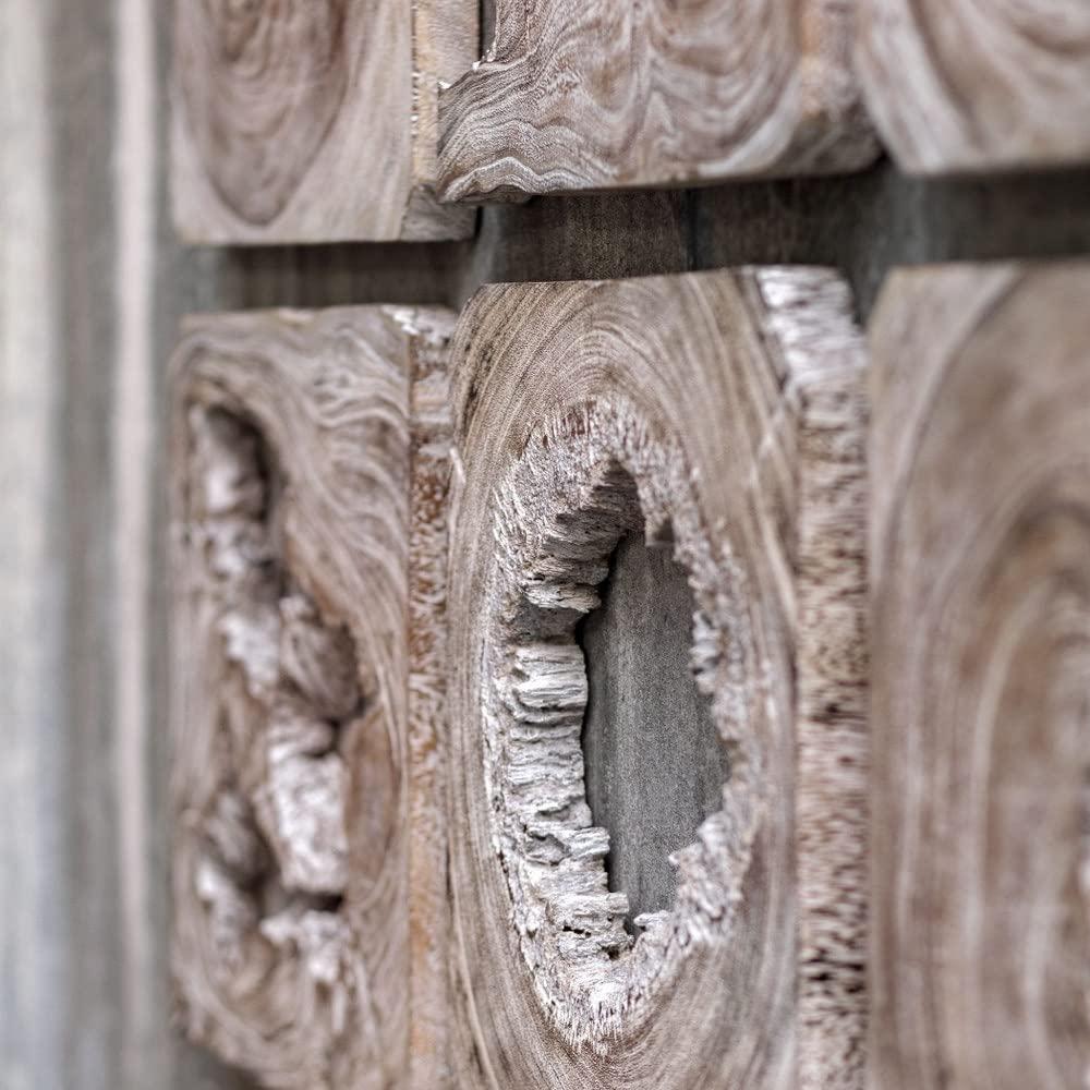 Uttermost Bahati 16" Wide 9-Piece Wood Wall Art Set