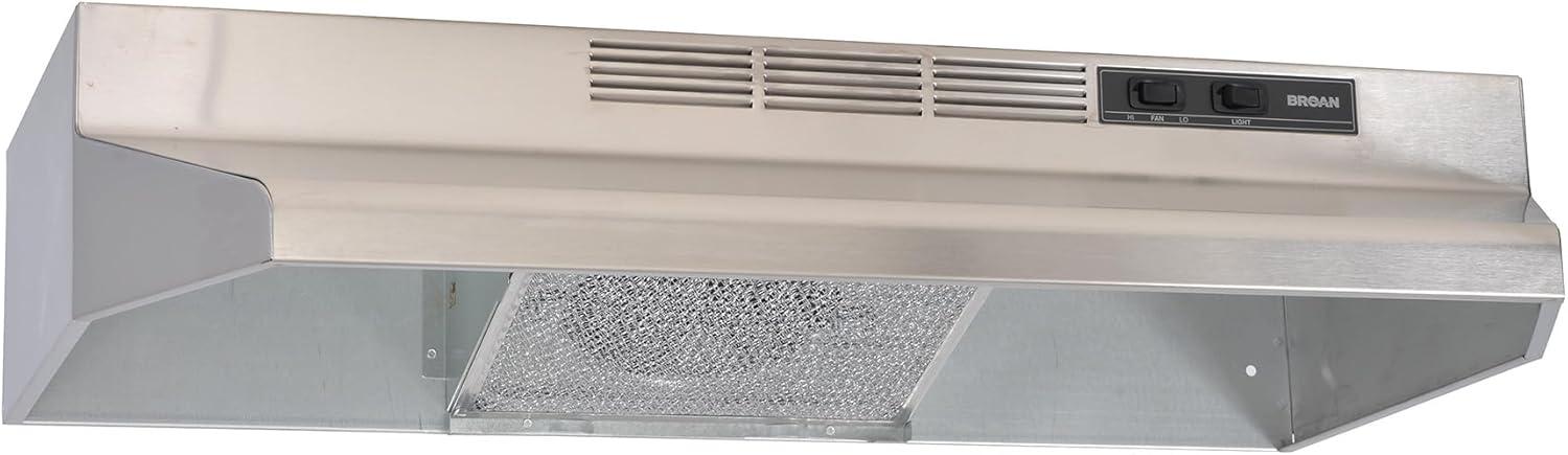 Broan NuTone Broan NuTone 30" Steel 160 CFM Convertible Under Cabinet Range Hood with Mesh Filter F403023