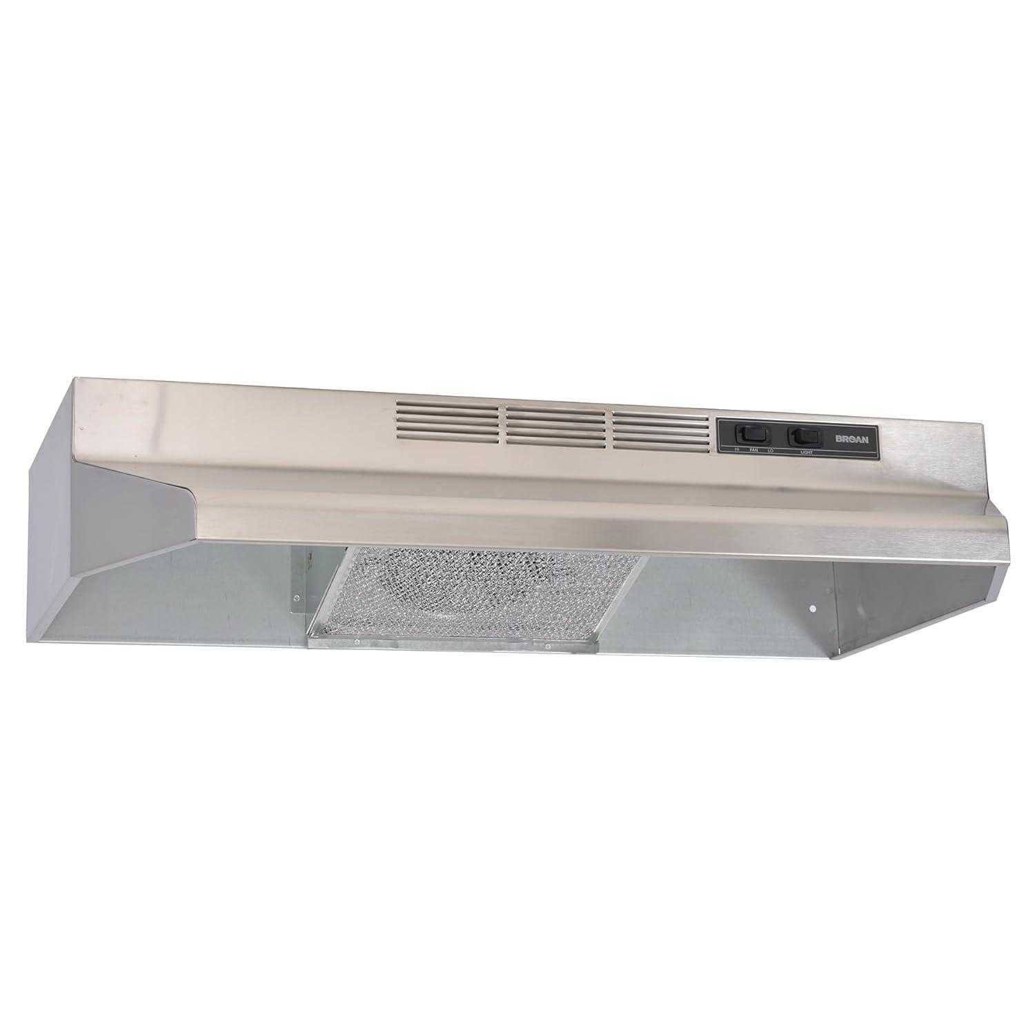 Broan NuTone Broan NuTone 30" Steel 160 CFM Convertible Under Cabinet Range Hood with Mesh Filter F403023