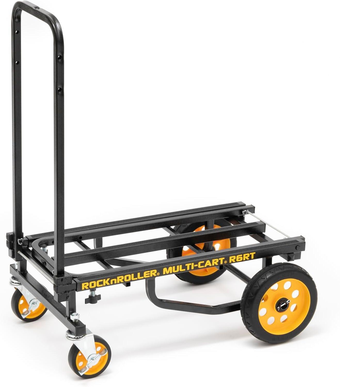 Odyssey OR6RT RockNRoller Mini Heavy Duty Equipment Multi Cart, Black