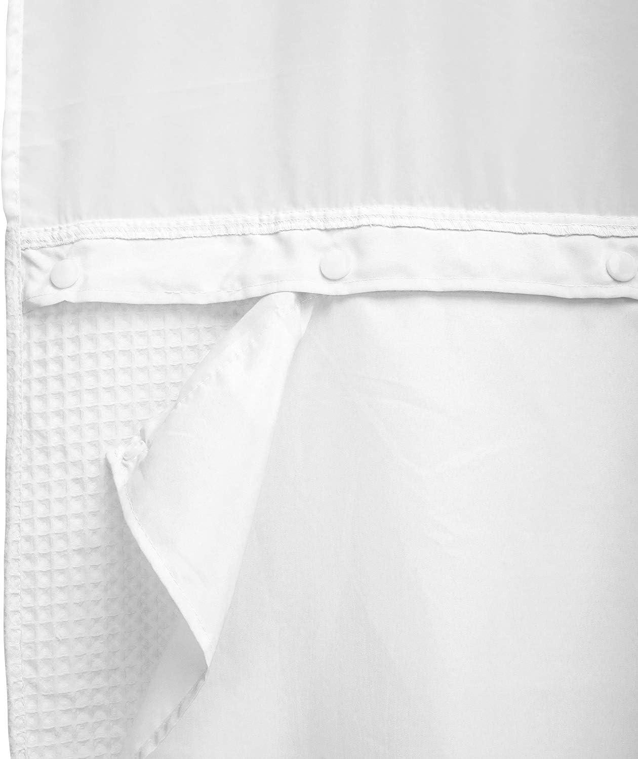 Mrs Awesome Replaceable Fabric Snap in Liner, White Water Repellent with 2 Magnets, 70" x 54"