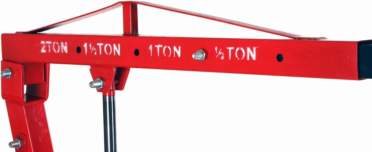 Dragway Tools 2 Ton Folding Air Hydraulic Engine Hoist Cherry Picker Shop Crane