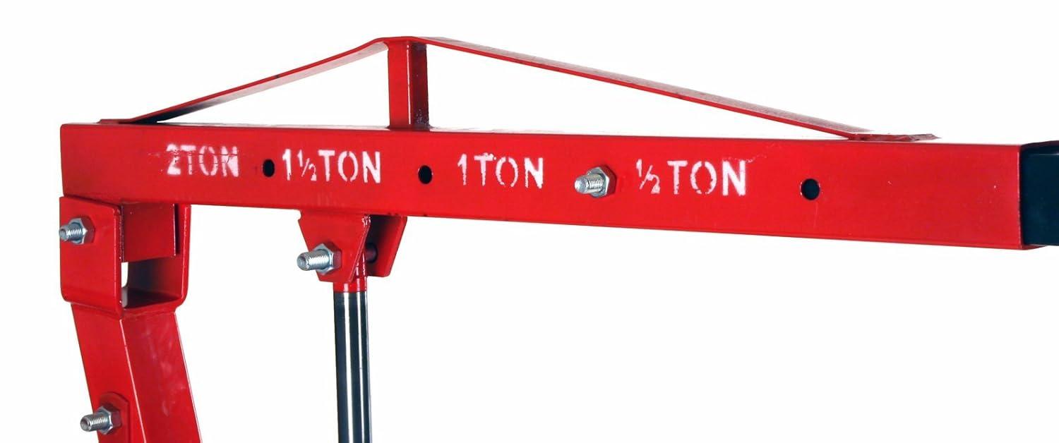 Dragway Tools 2 Ton Folding Air Hydraulic Engine Hoist Cherry Picker Shop Crane