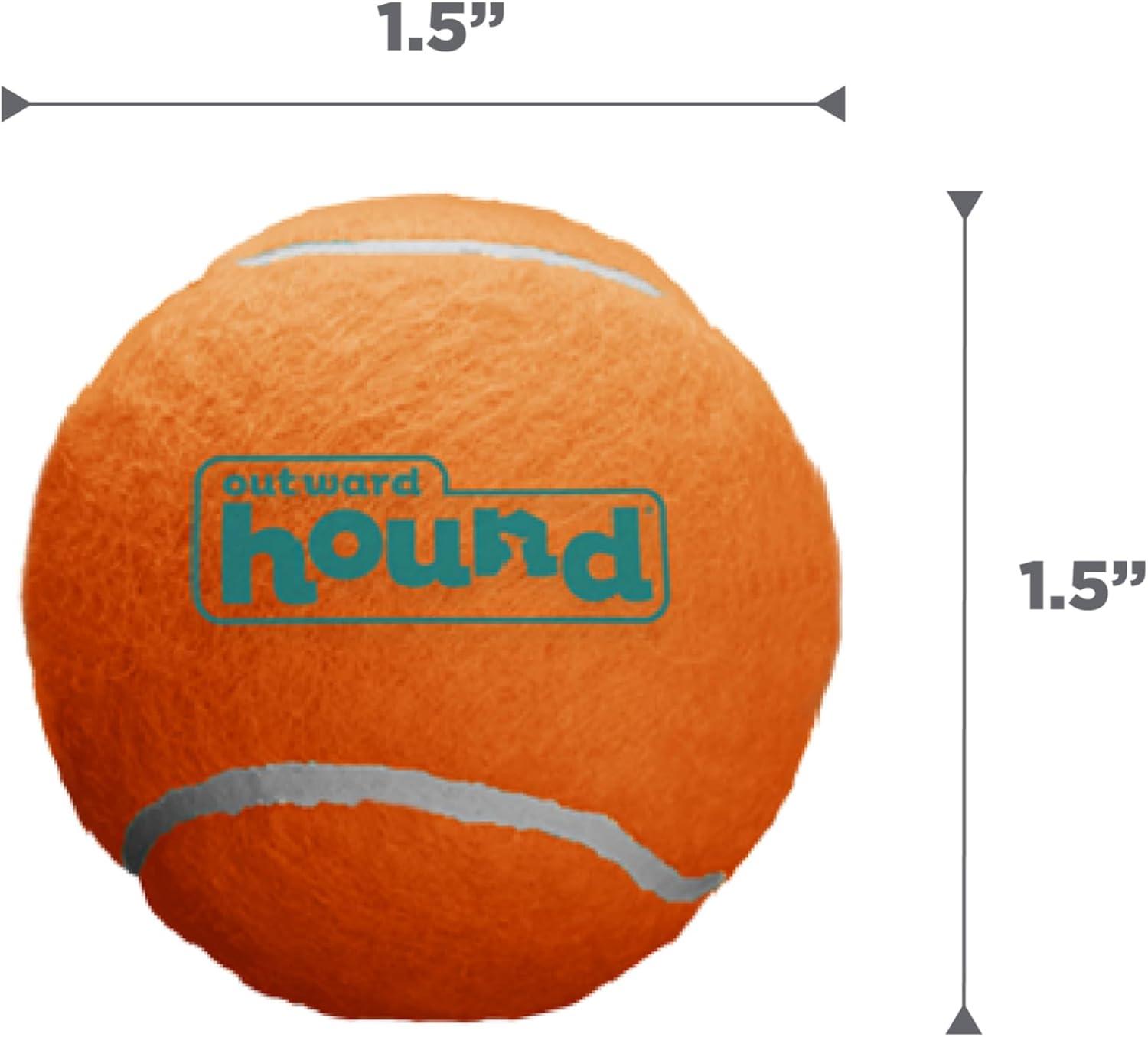 Outward Hound Squeaker Ballz Fetch Dog Toy, XS - 4 Pack