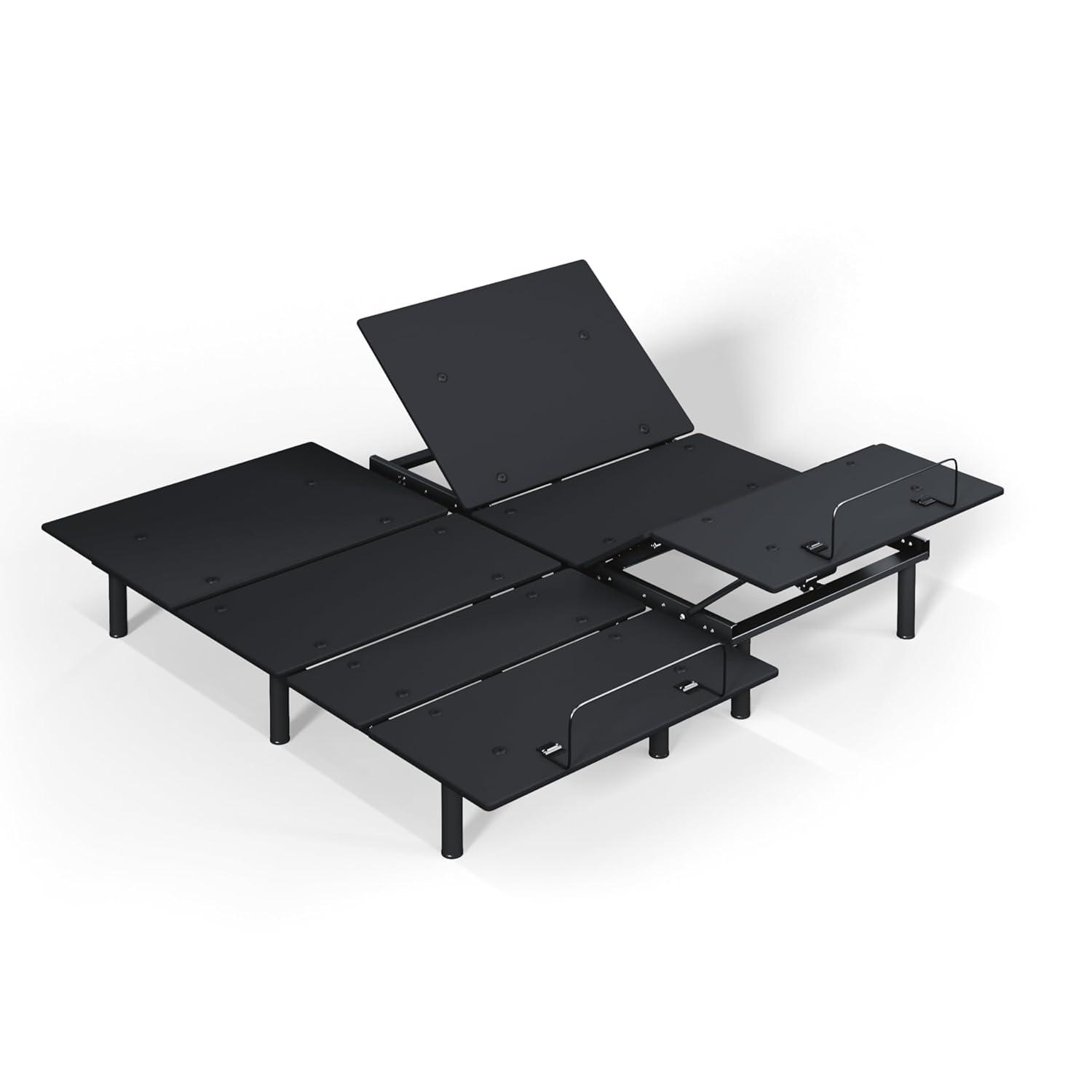 Sven & Son Essential Adjustable Bed Base (Frame Only), Easy Assembly, Head and Foot Lift, Memory Positions, Zero Gravity, Wireless Remote - Split King