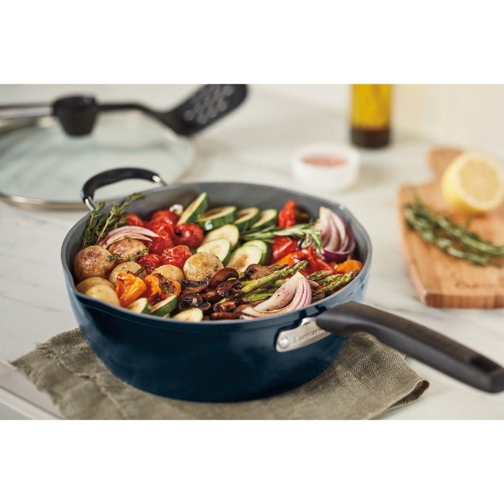 Cuisinart Cuisinart Preferred Pan 4 Piece Set (4.5 Qt. Multi-Purpose Pan with Cover, Steamer, Slotted Turner)