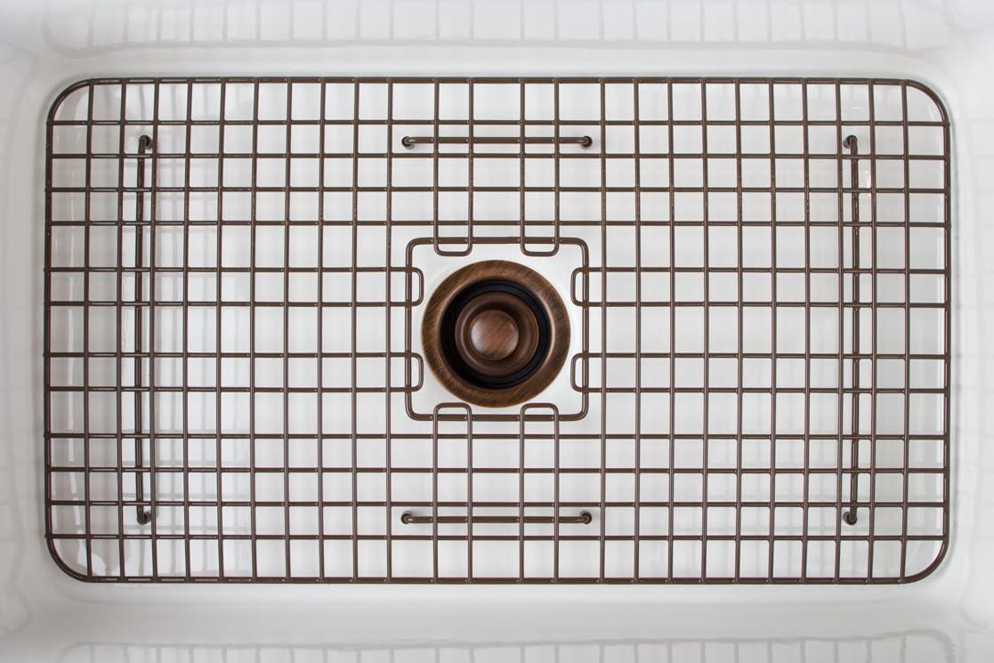 SinkSense Foster Antique Brown 25" x 17" Kitchen Sink Bottom Grid