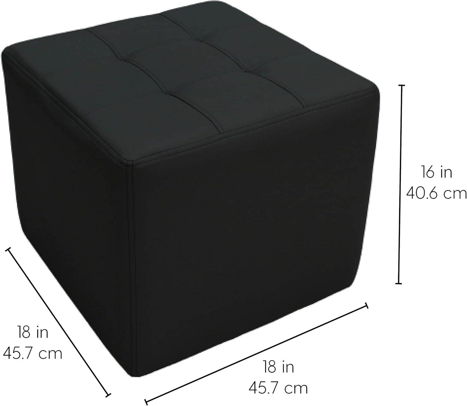 Tufted Square Ottoman 16" Height