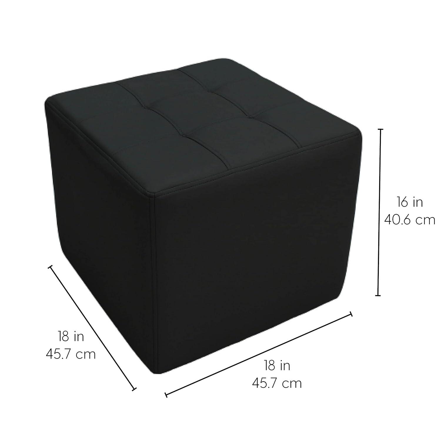 Tufted Square Ottoman 16" Height