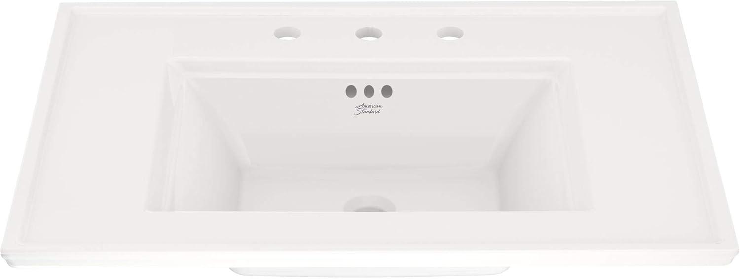 Town Square S White Ceramic Above-Counter Vanity Sink