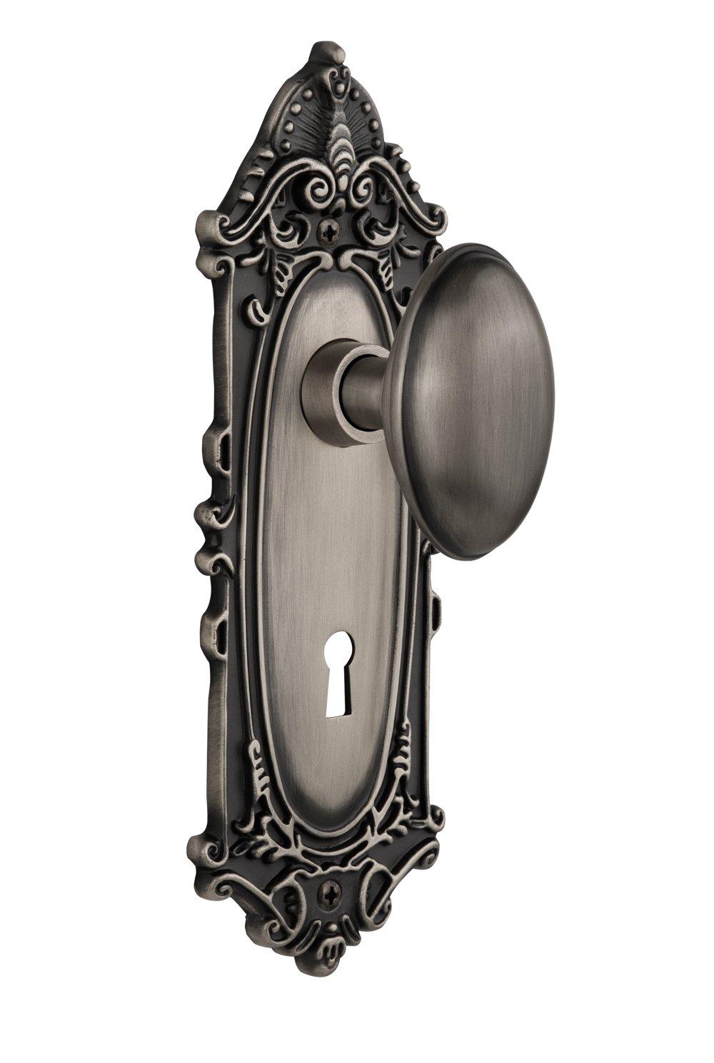 Victorian Plate with Decorative Keyhole and Homestead Door Knob