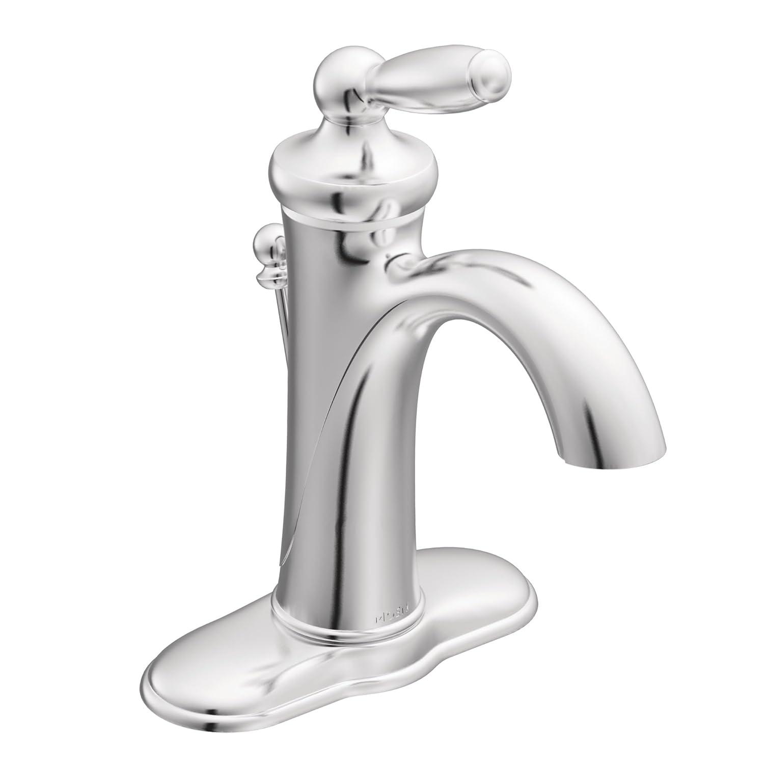 Brantford Single Hole Bathroom Faucet with Drain Assembly