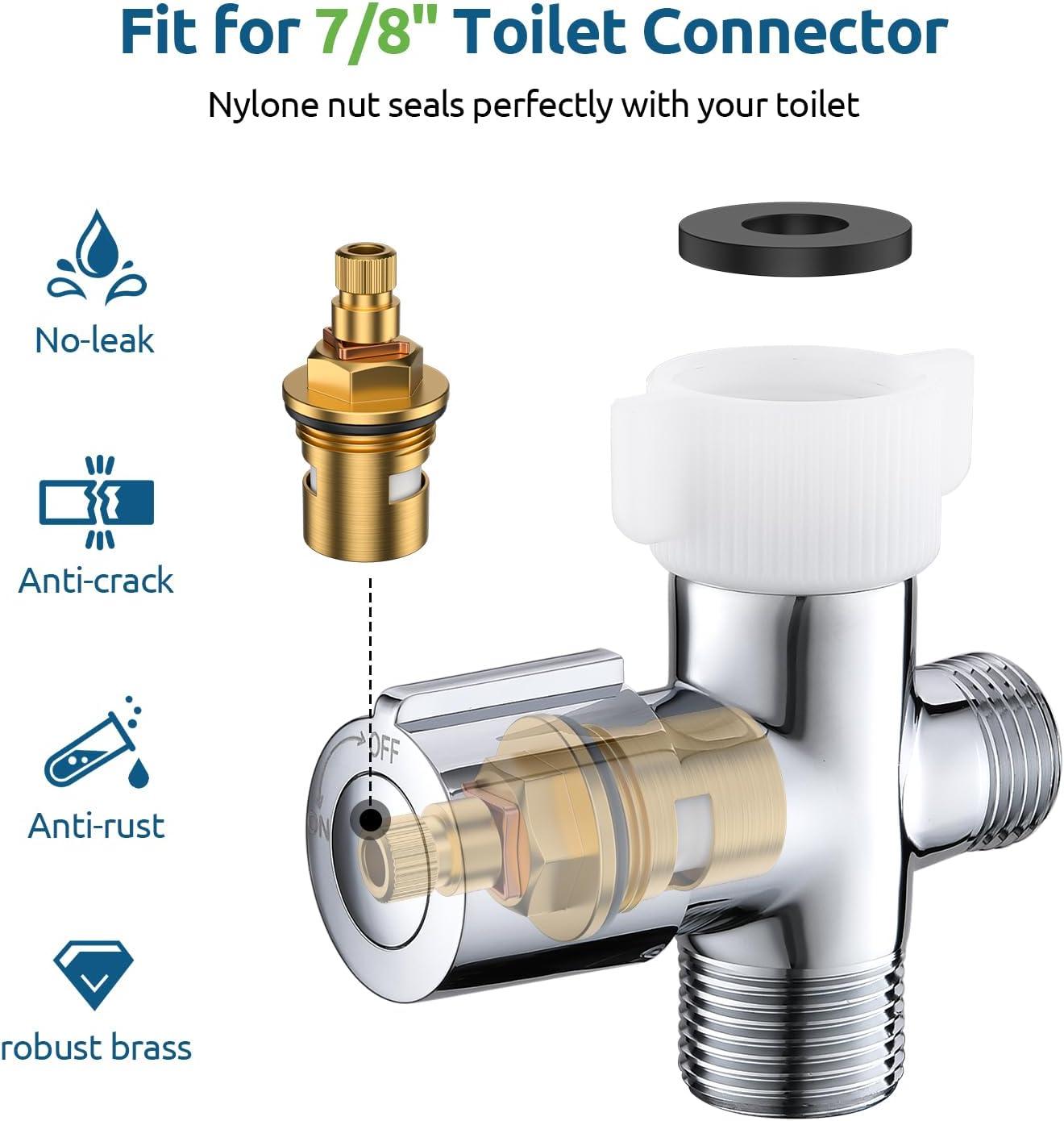 Handheld Bidet Sprayer for Toilet, Muslim Shower Water Jet Spray for Toilet, Bidet Faucet Cloth Diaper Sprayer for Baby Wash, Adjustable Water Pressure with Bidet Hose for Feminine Wash