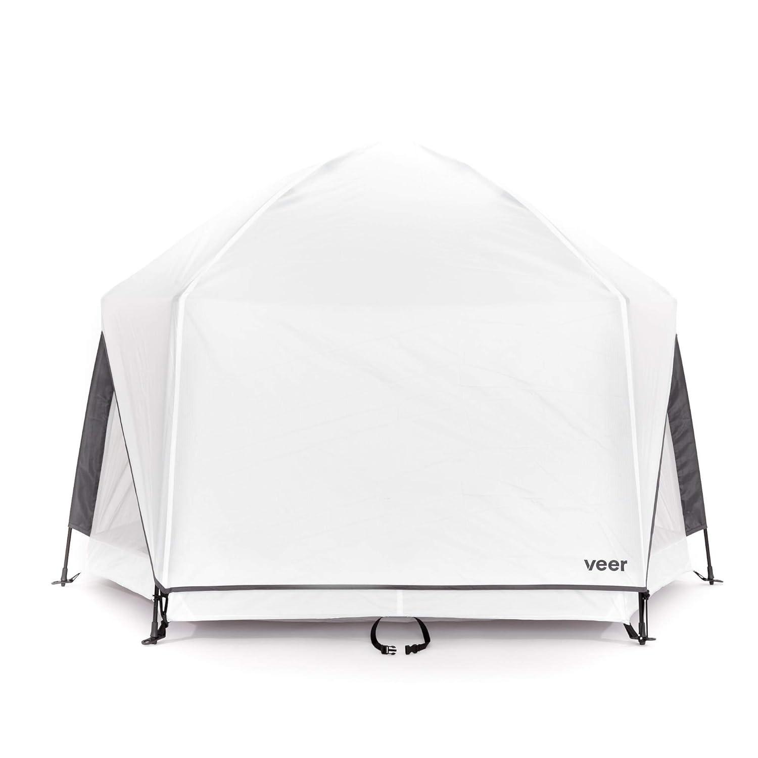White Portable Pop-Up Play Yard with Carry Bag