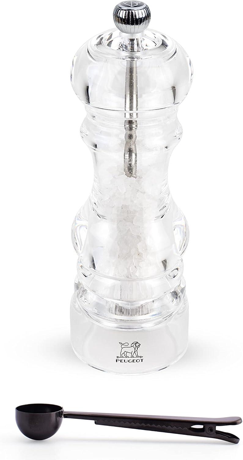 Clear Acrylic Electric Salt and Pepper Mill Set