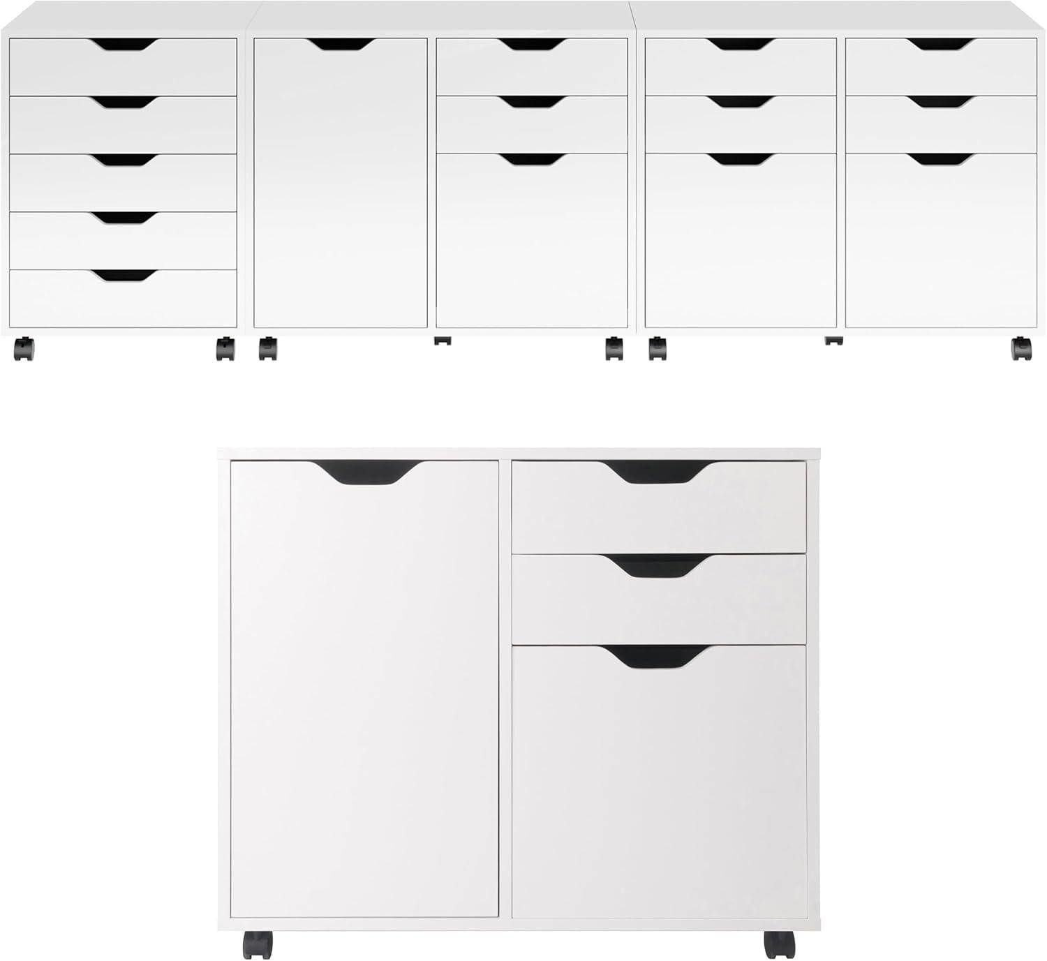 Halifax 2 Sections Mobile Filing Cabinet - Winsome