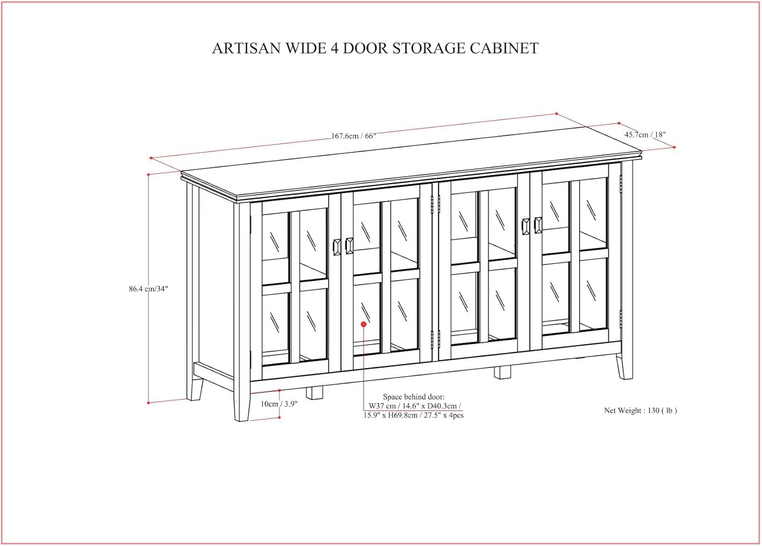 Artisan 66'' Sideboard