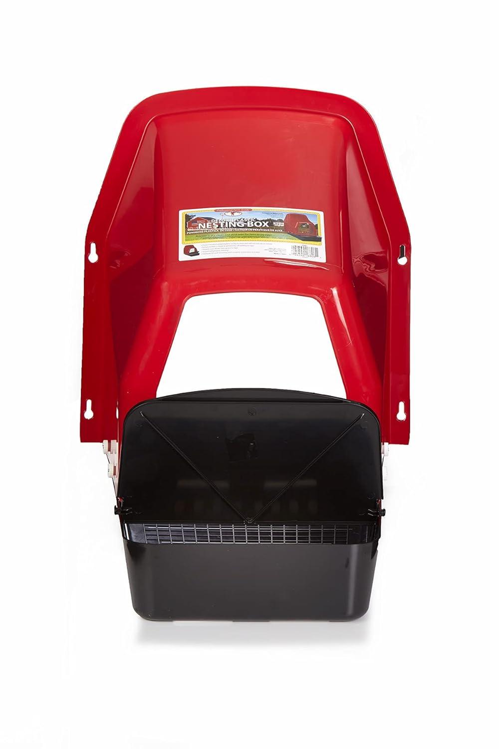 Red and Black Plastic Deluxe Nesting Box