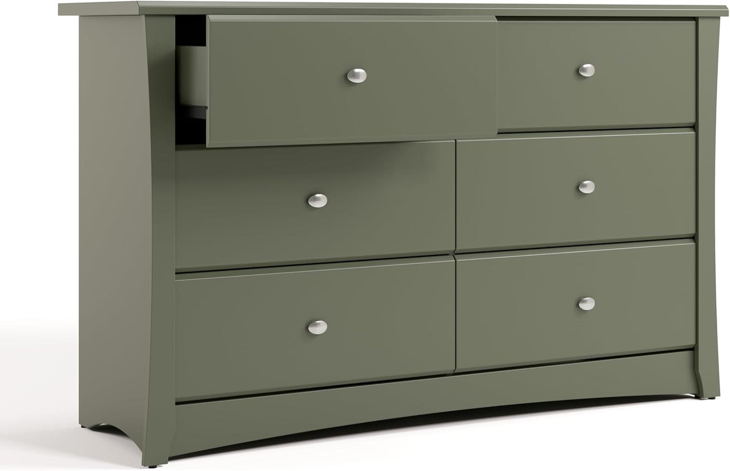 Crescent 6 Drawer Double Dresser