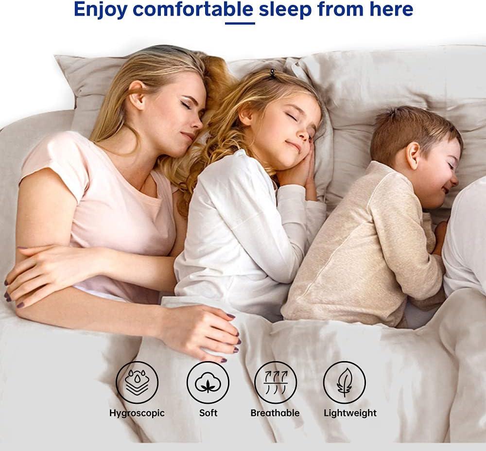 Simple&Opulence 100% French Linen Pillowcase Queen Size-Set of 2- Washed Solid Color Pillow Cases Embroidered -Soft and Durable (Linen, 20''x30'')