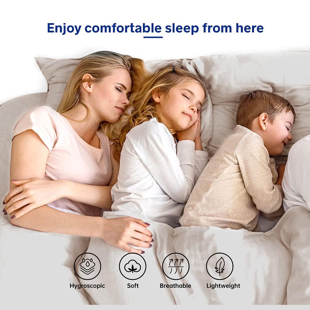 Simple&Opulence 100% French Linen Pillowcase Queen Size-Set of 2- Washed Solid Color Pillow Cases Embroidered -Soft and Durable (Linen, 20''x30'')