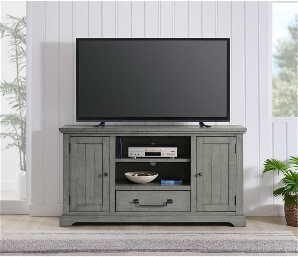 Martin Svensson Home Beach House Solid Wood TV Stand for TVs up to 70", Dove Grey