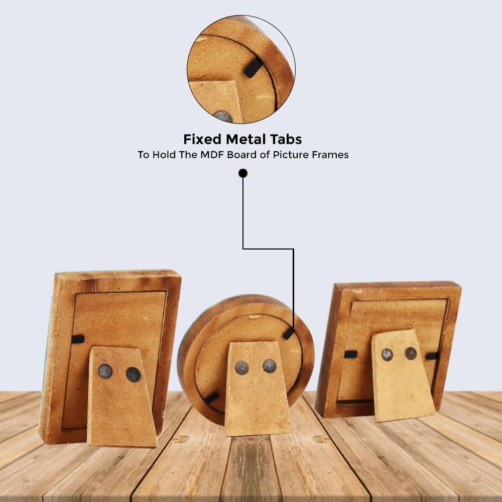 Handicrafts Home Baby Picture Frame for Newborn Girls and Boys Shower Frames Set of 3 Grey